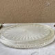 Oval pressed glass trifle art deco 1900