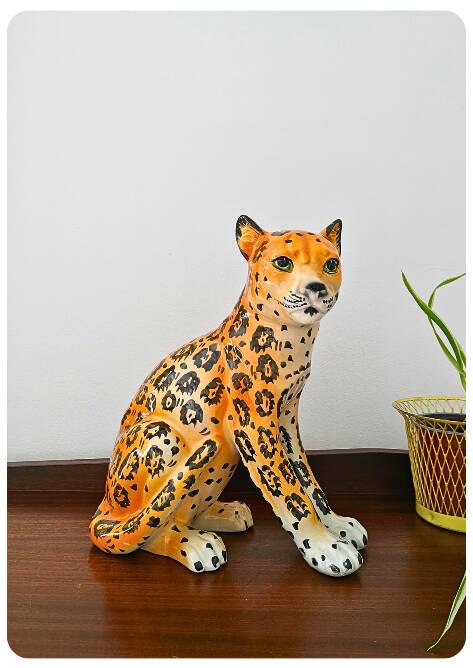 Léopard en céramique – Italie Années 70