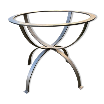 Pied de table design en fonte de bronze années 60