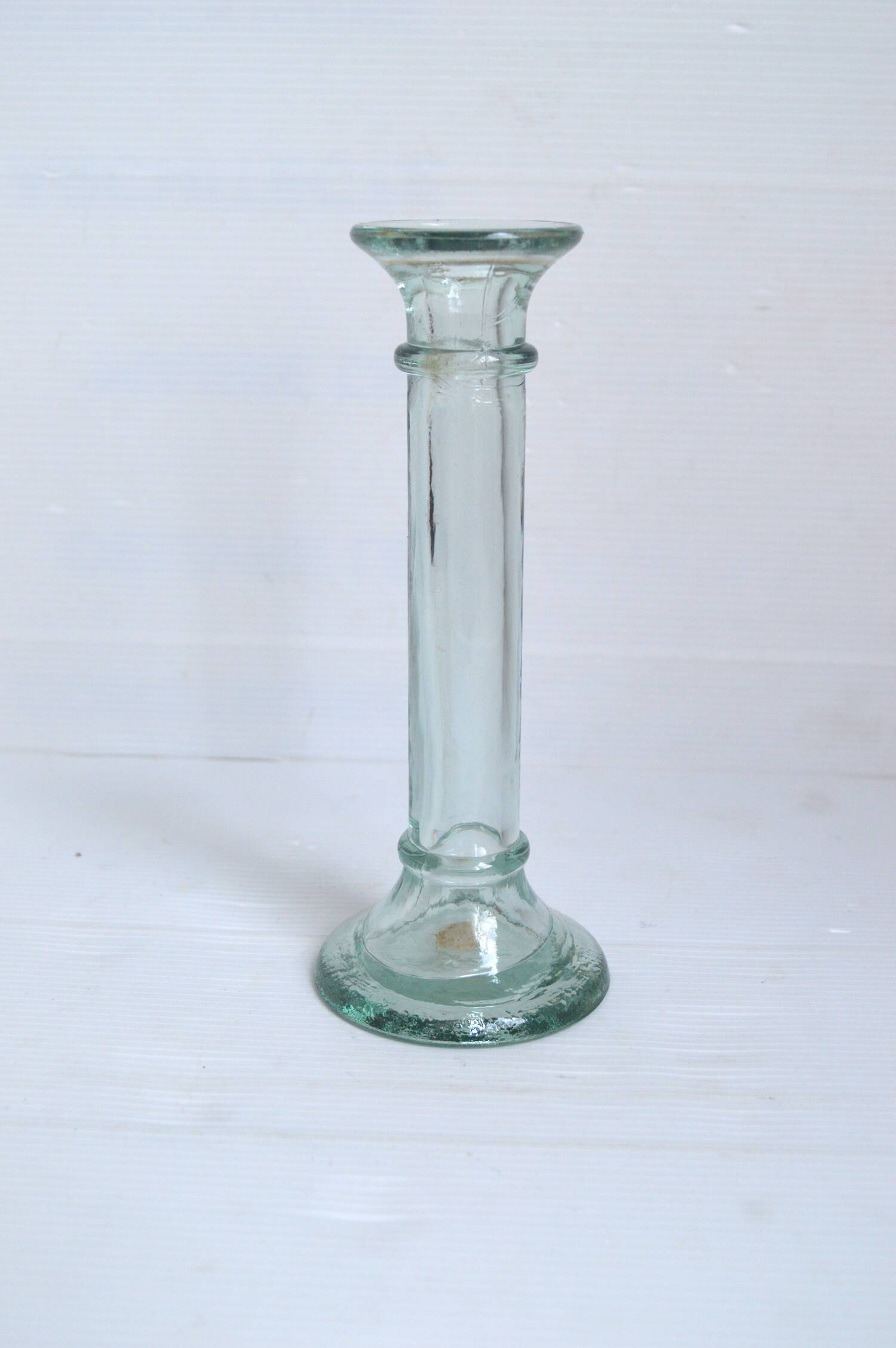 Glass candle holder