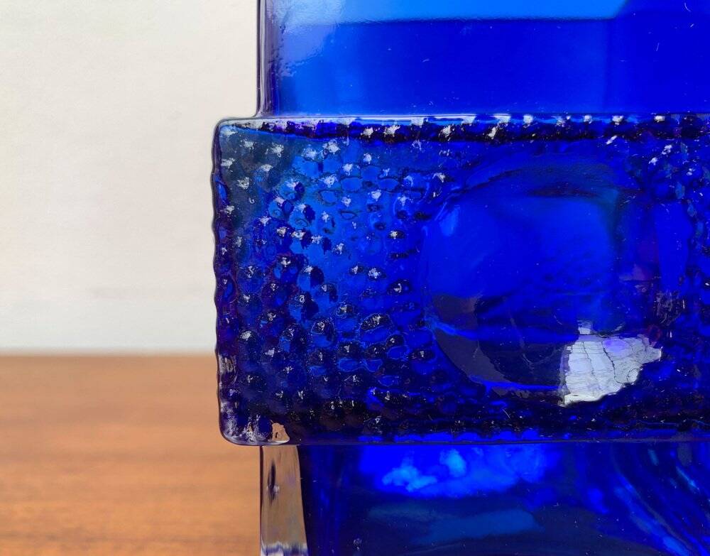 Space Age Glass Block Vase, 1960s