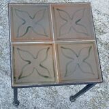 Small vintage 1950s ceramic side table.