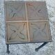 Petite table basse bout de canapé céramique vintage 1950