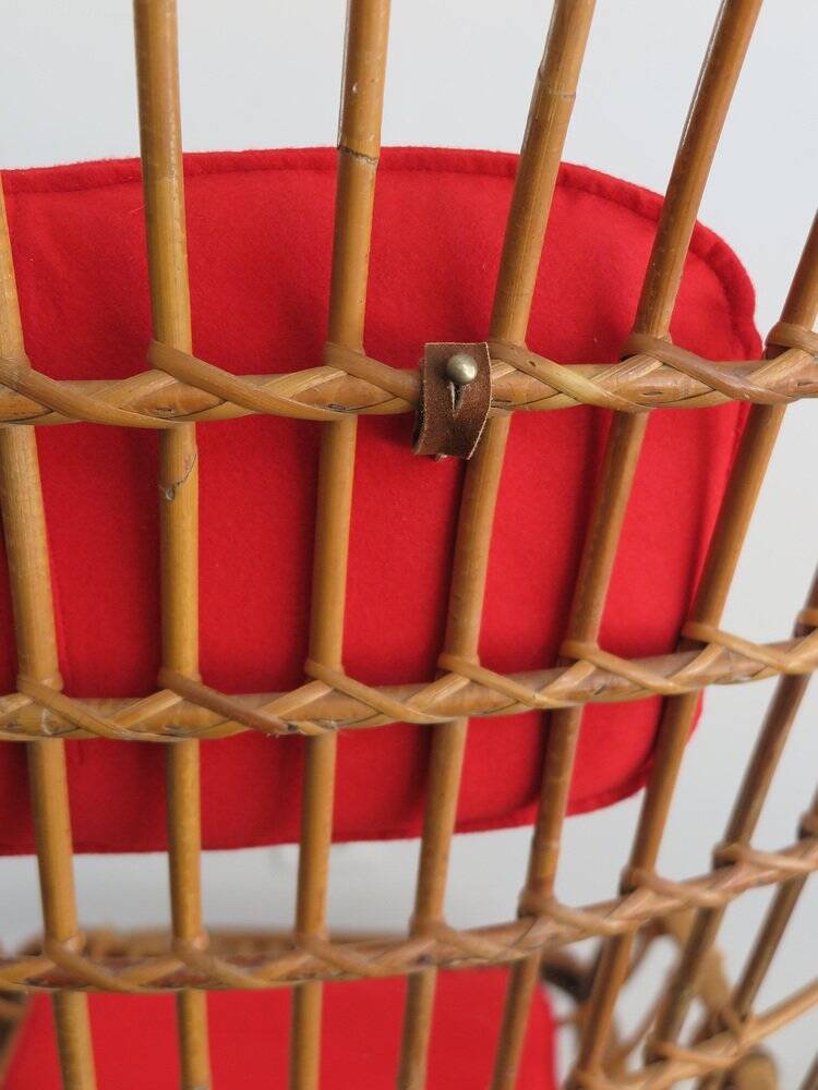 Bamboo Rocking Chair by Haruki Miyajima, 1960s