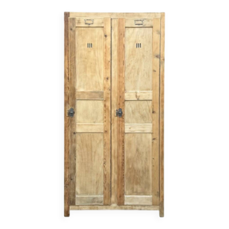 Vintage wooden wardrobe from 1940.