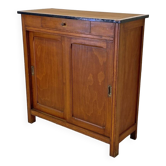 Parisian sideboard with vintage sliding doors 50's