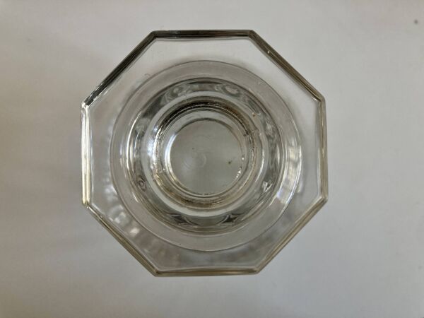 Carafe en cristal taillé à côtes plates 1960