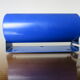 Ikea roll wall lamp model V413 in blue lacquered metal 1980