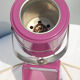 Purple metal floor lamp from the 70s, space age