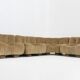 Vintage Italian curved modular sofa by Rossi di Albizzate 1970s