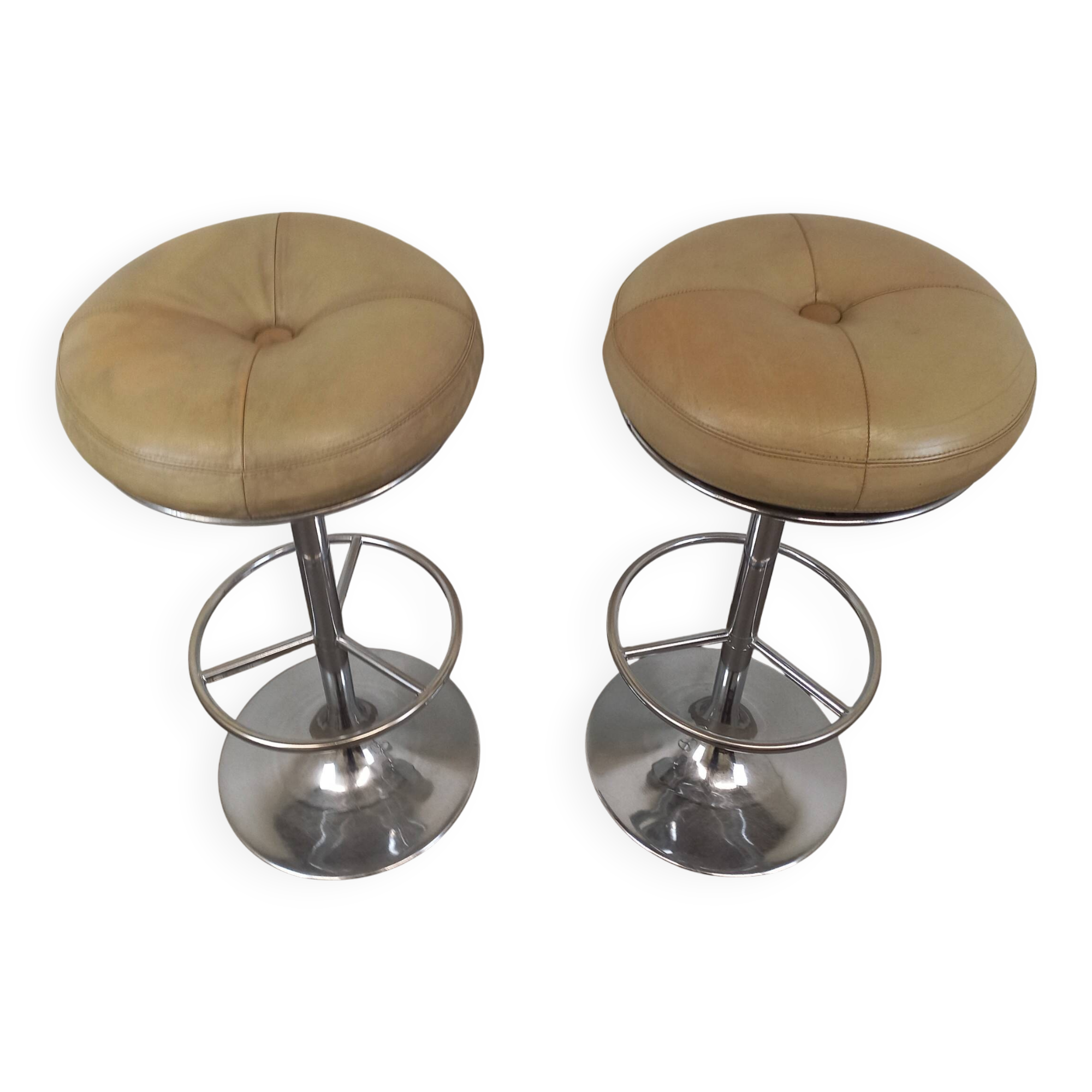 Paire de tabourets de bar Borge Johansson