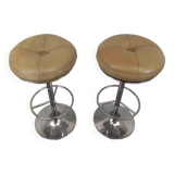Paire de tabourets de bar Borge Johansson