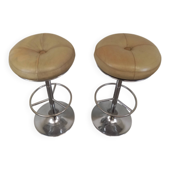 Pair of Borge Johansson bar stools