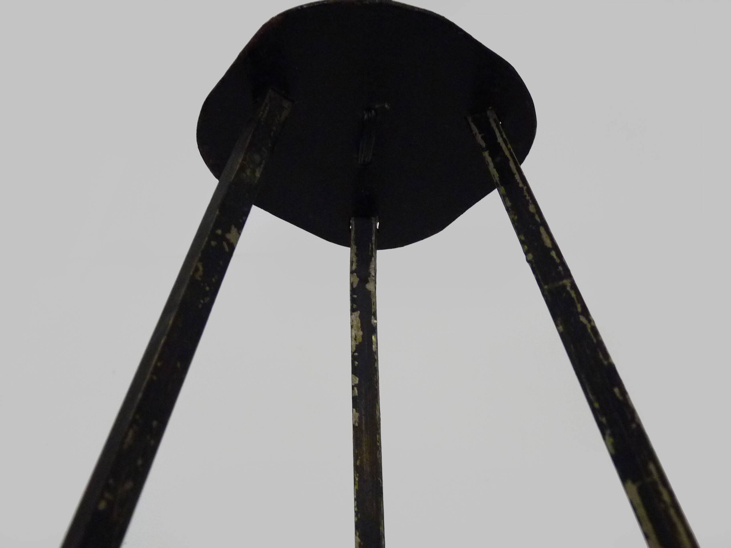 Antique DEGUE chandelier, Art Deco pendant bowl 1 light, in glass paste.