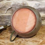Pied de lampe en céramique à déco de fleurs