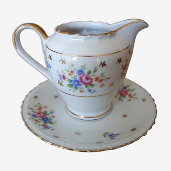 Bougie parfumée porcelaine de Limoges coupelle crémier