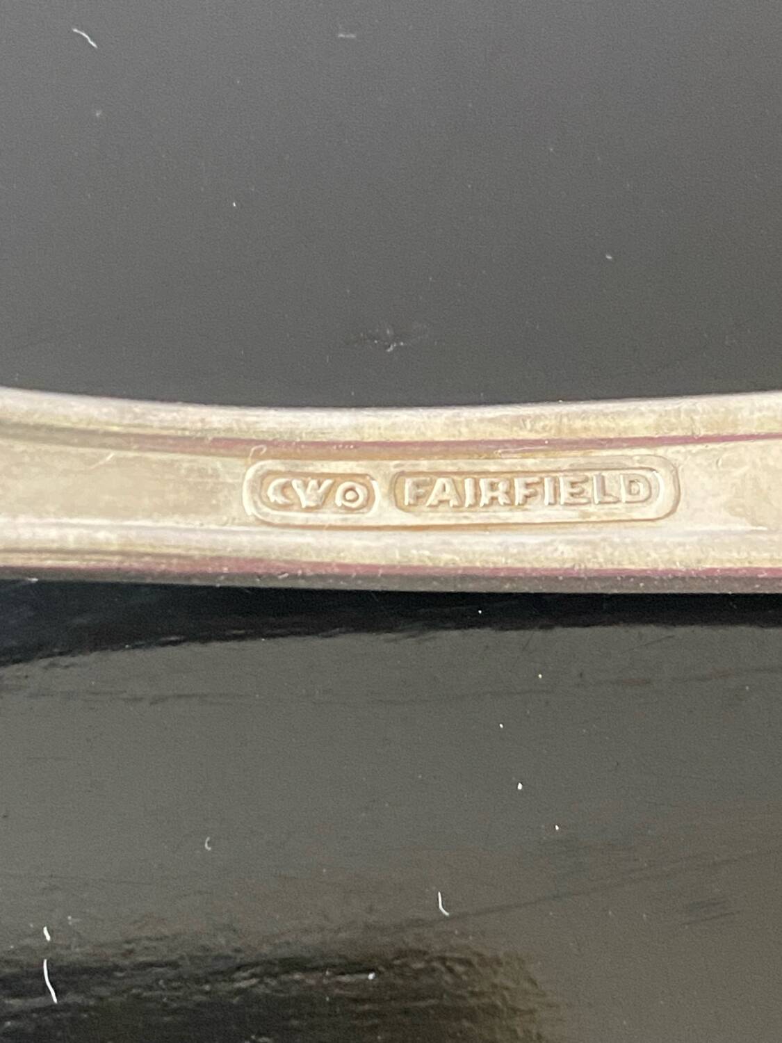 Set of 6 small silver plated Art Deco Fairfield forks