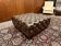 Pouf Chesterfield Hocker marron