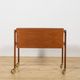 Mid-Century Teak Serving Trolley on Castors, Denmark, 1960s