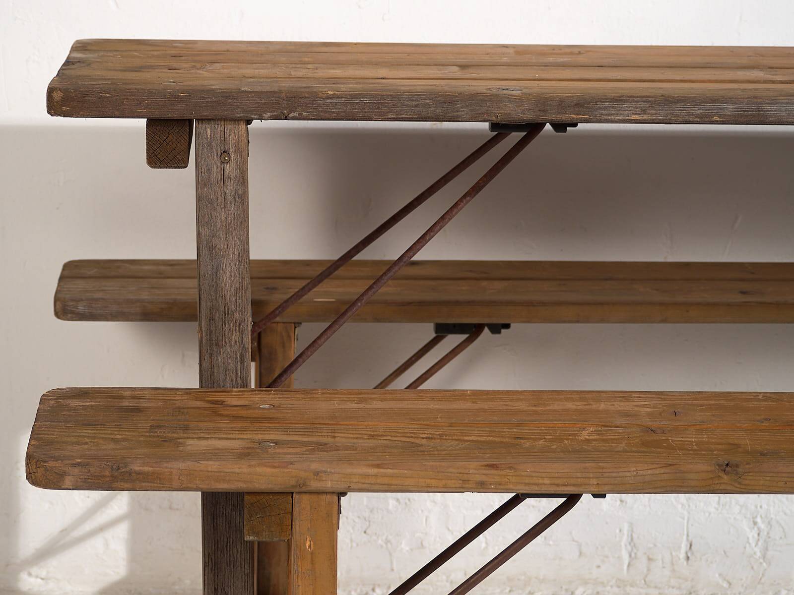 Outdoor table and bench set (c.1950)