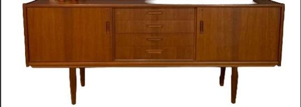 Enfilade scandinave vintage, enfilade en teck des an