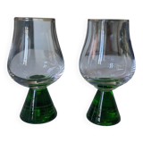 Verres avec pieds en ouraline