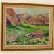 Mid-century oil painting "Mountain Scene"