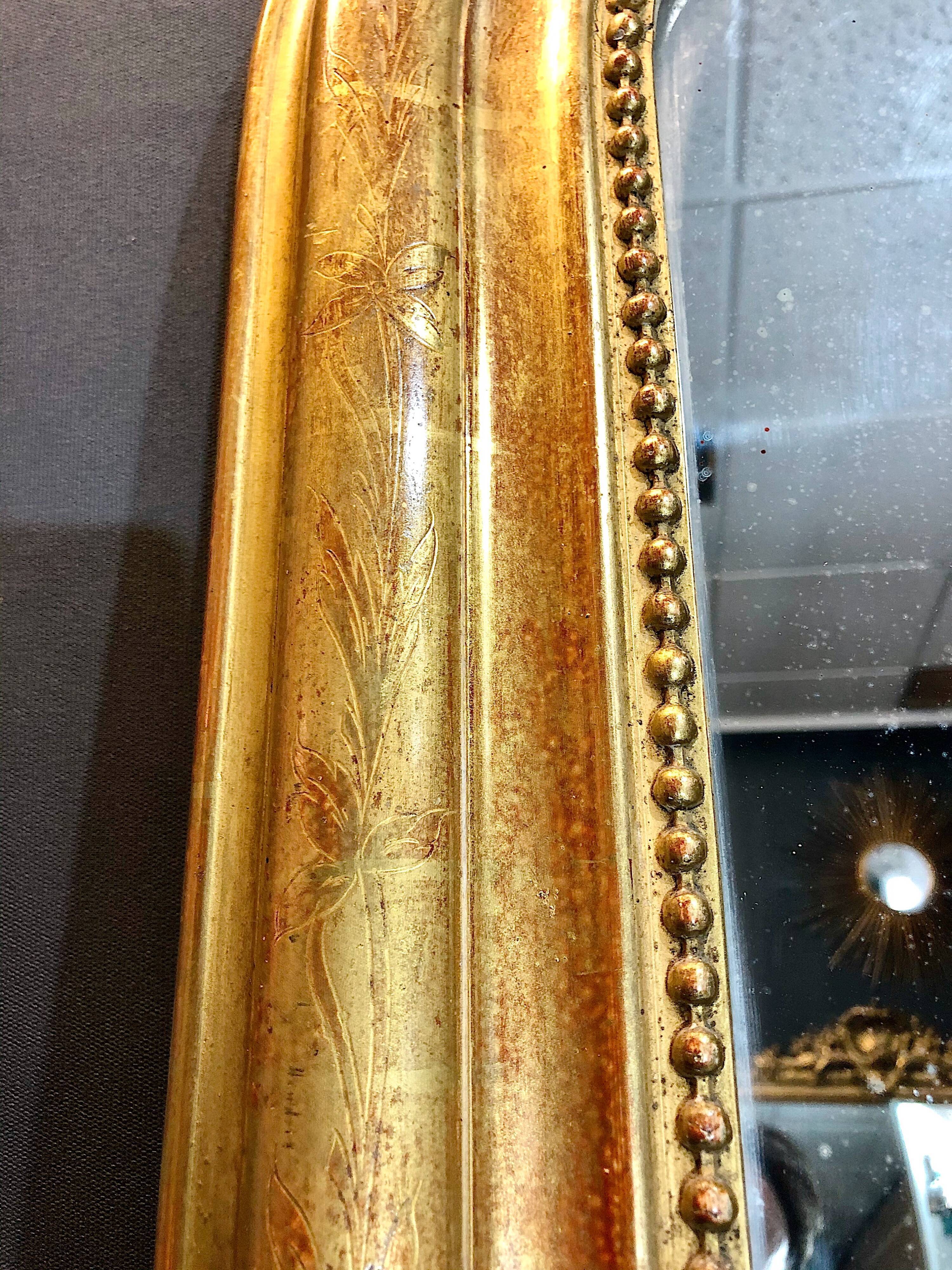 Old mirror 120x84 cm Louis-Philippe era