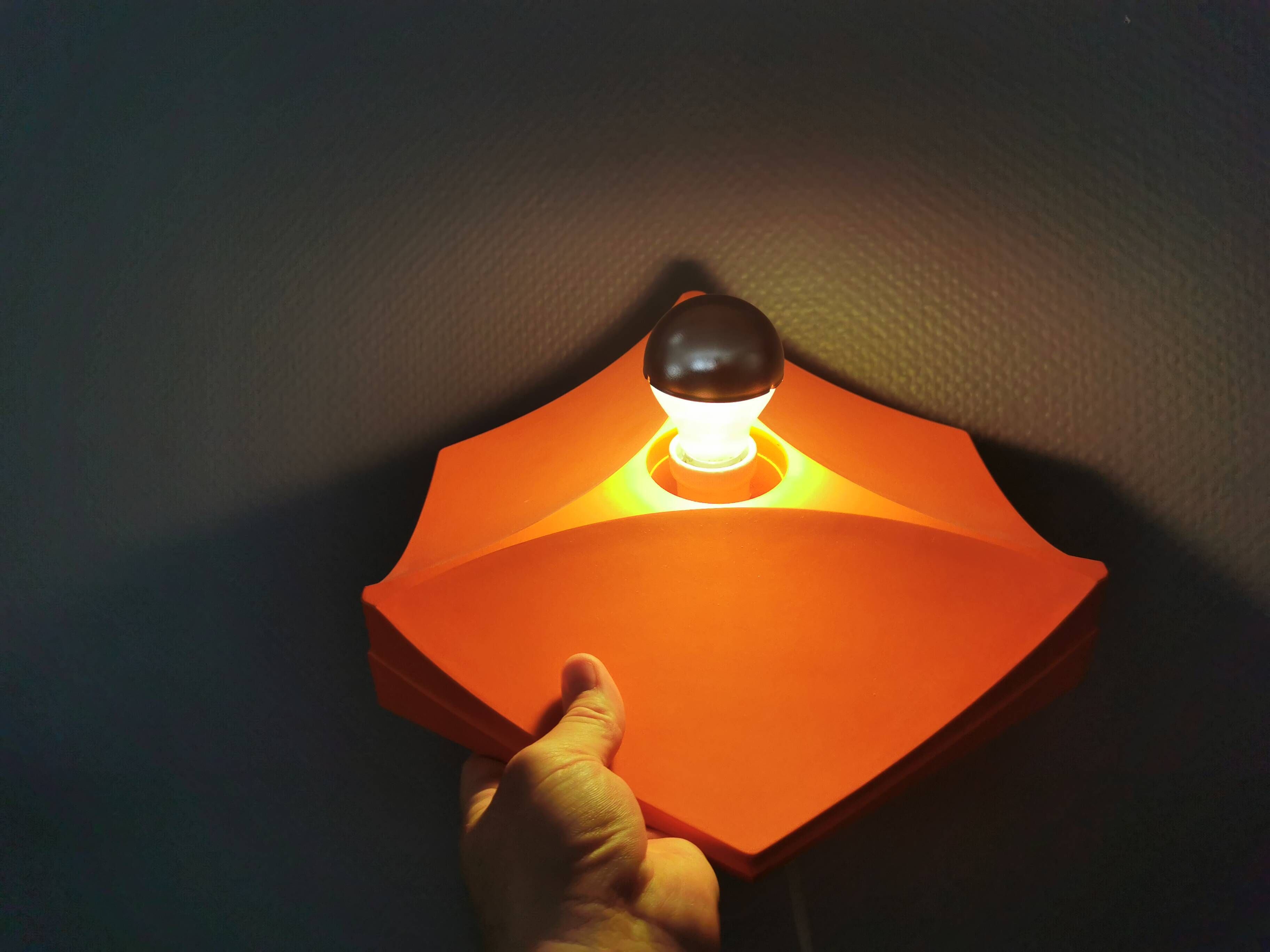 A set of rare wall lamps from Hoffmeister, Germany, 1970s. Model 35060.