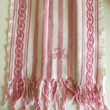 30's monogram M knotted fringe dint