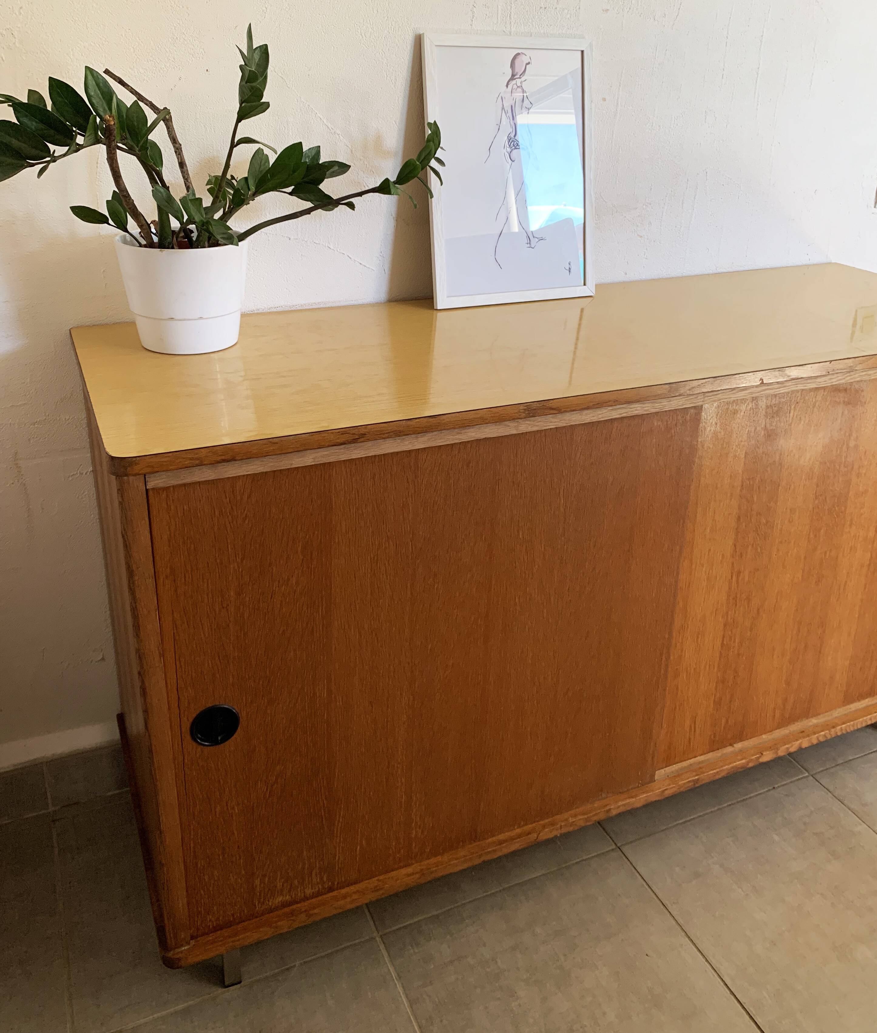Vintage sideboard of the 60s in oak