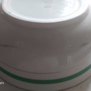 Plat de service de Gien avec une décoration ferroviaire