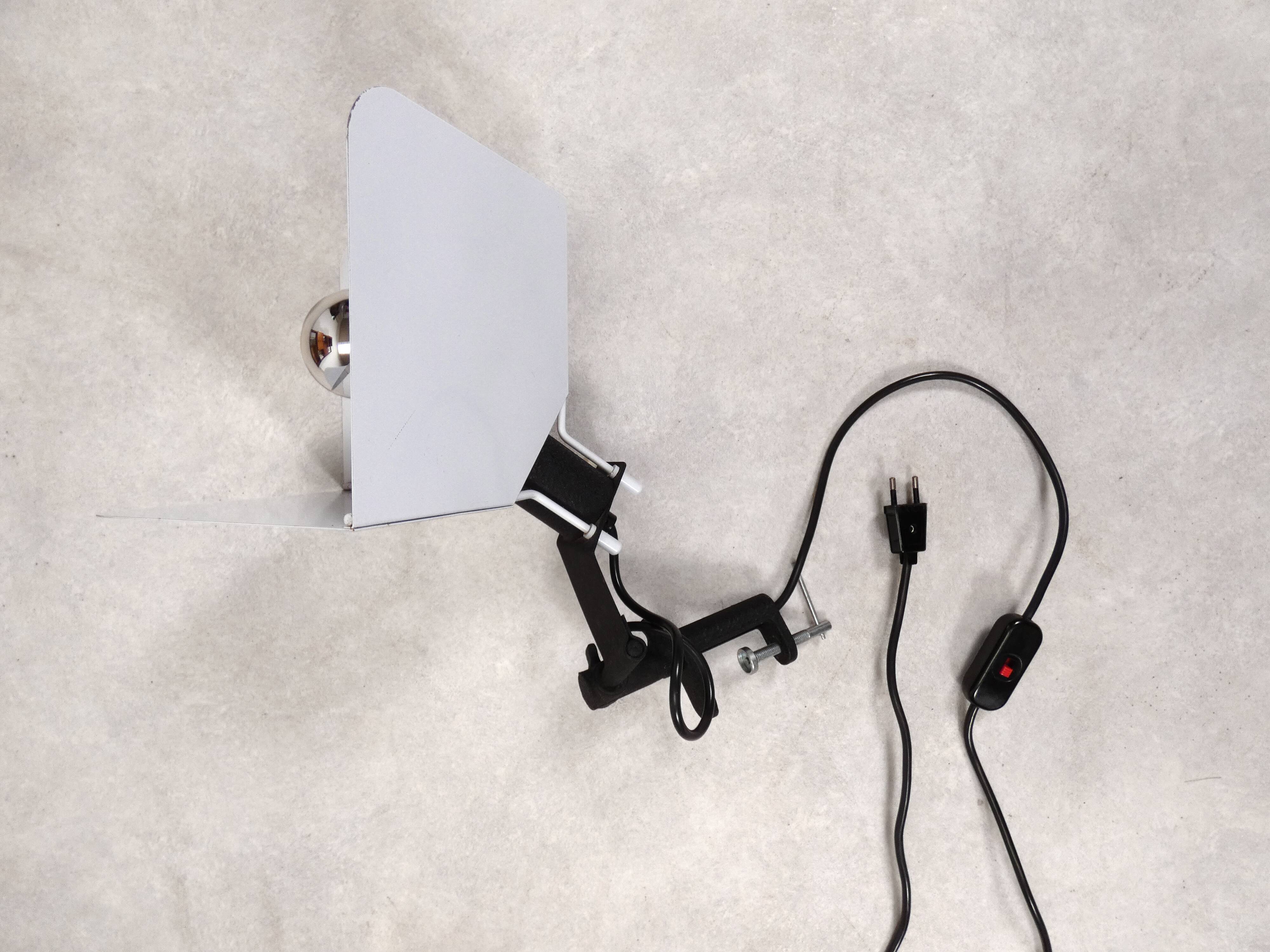 Triedro clip lamp by Joe Colombo for Stilnovo