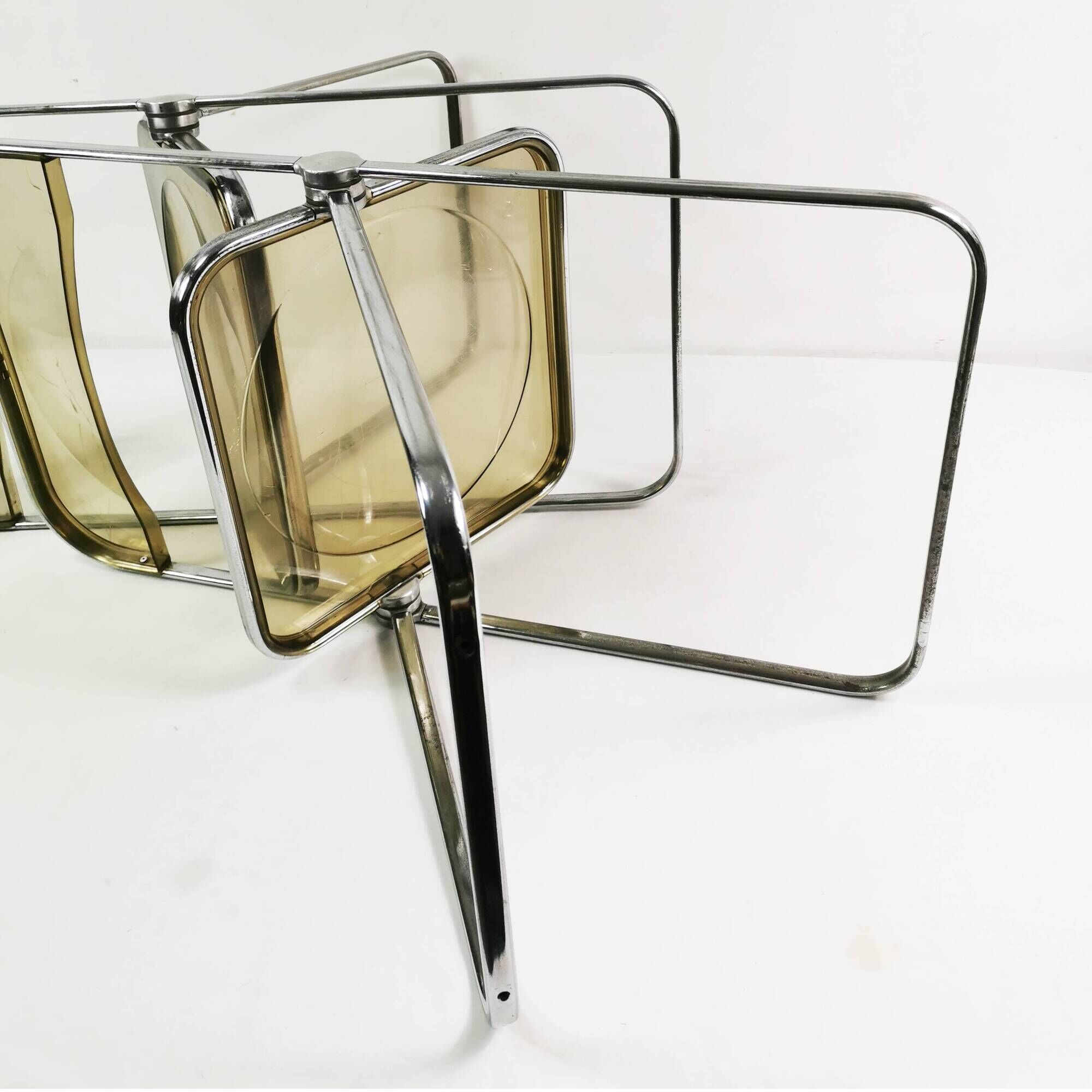 Pair of Plia chairs, Anonima Castelli, designed by Giancarlo Piretti, Italy