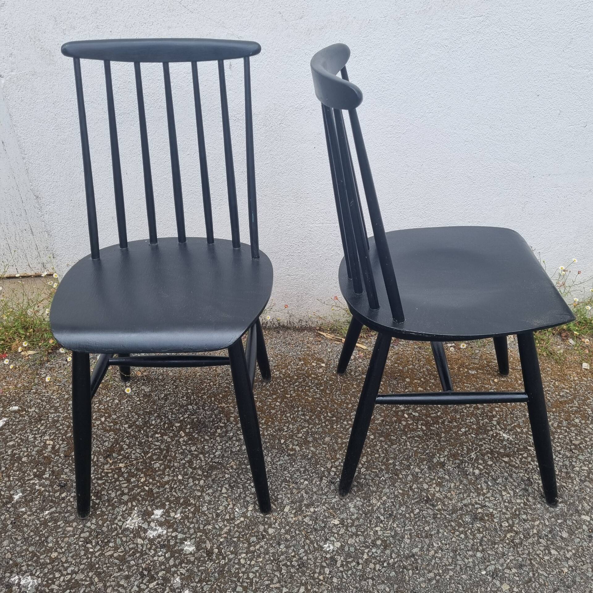 4 chaises scandinave Fanett Ilmari Tapiovara