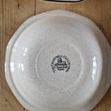 6 assiettes creuses Chartwell Churchill beige vintage