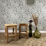 Wooden workshop stools