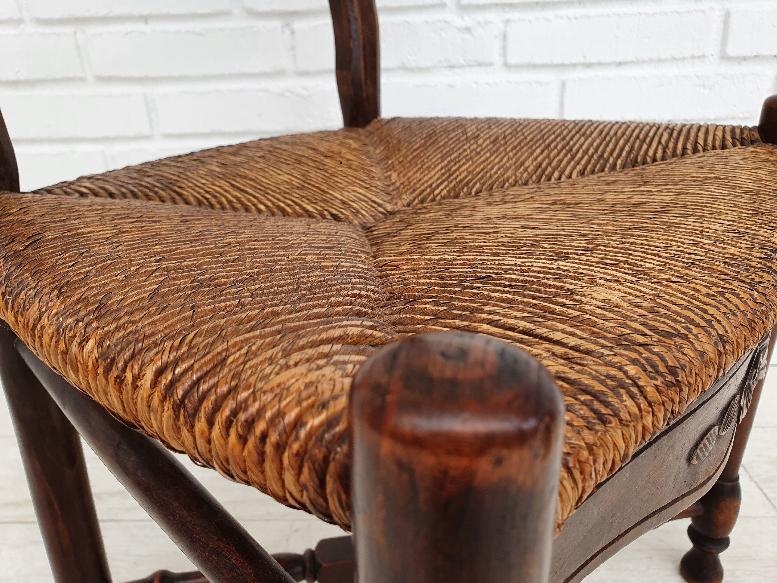 6 pcs, Original Danish country style chairs, 50s