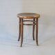 Low stool with wooden seat, circa 1930