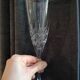 Crystal champagne flutes