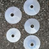 White opaline lampshade from the 1940s