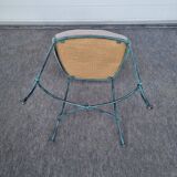 Set of 1 Table and 4 Chairs wrought iron 80s