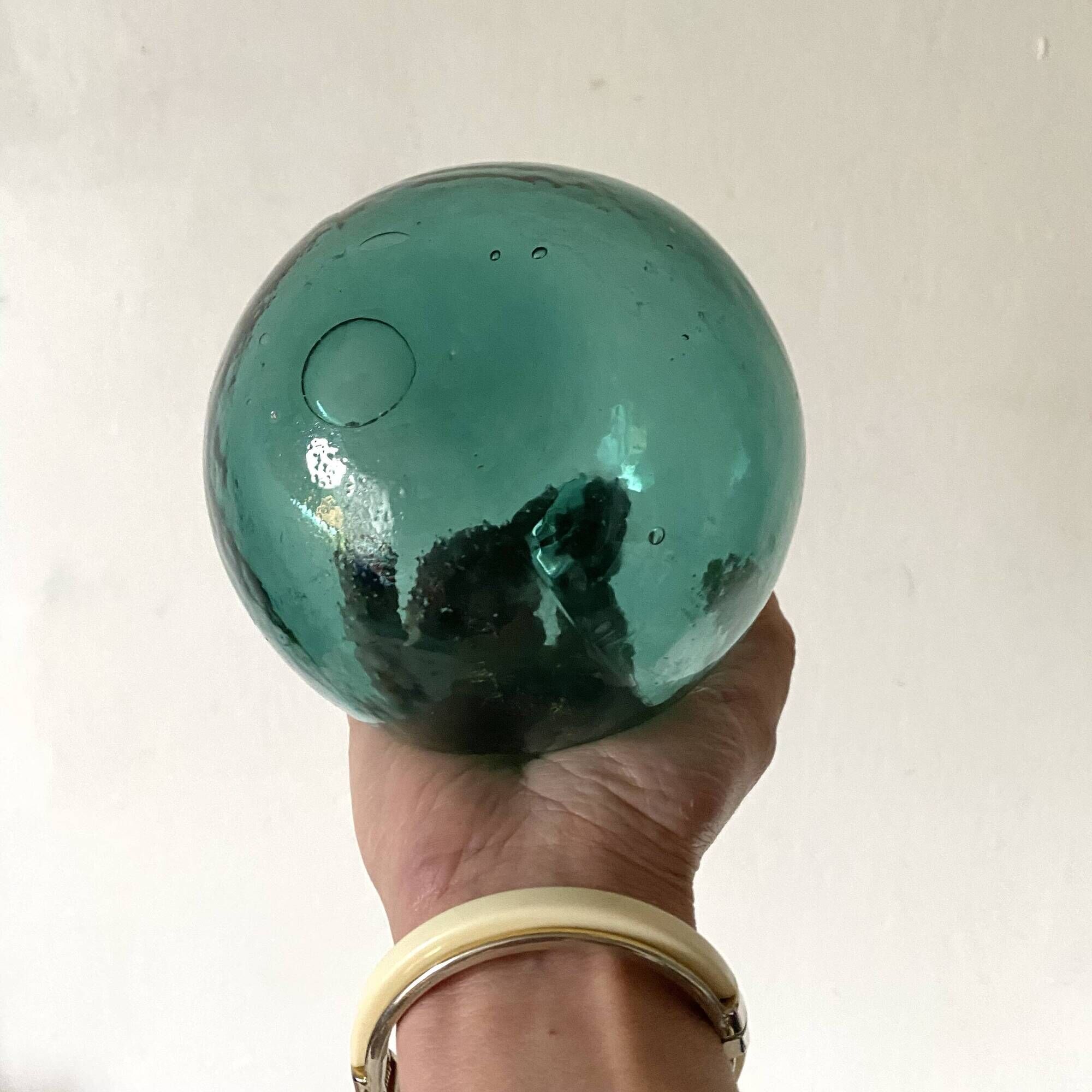 Boules en verre anciennes, flotteurs de filet de pêche