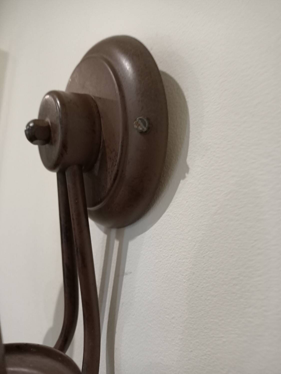 Pair of matte metal wall lights