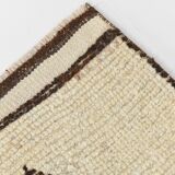 Vintage Brown & Beige Persian Runner Rug, 88x351Cm