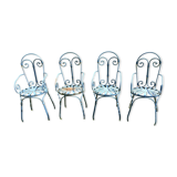 Vintage iron garden chairs