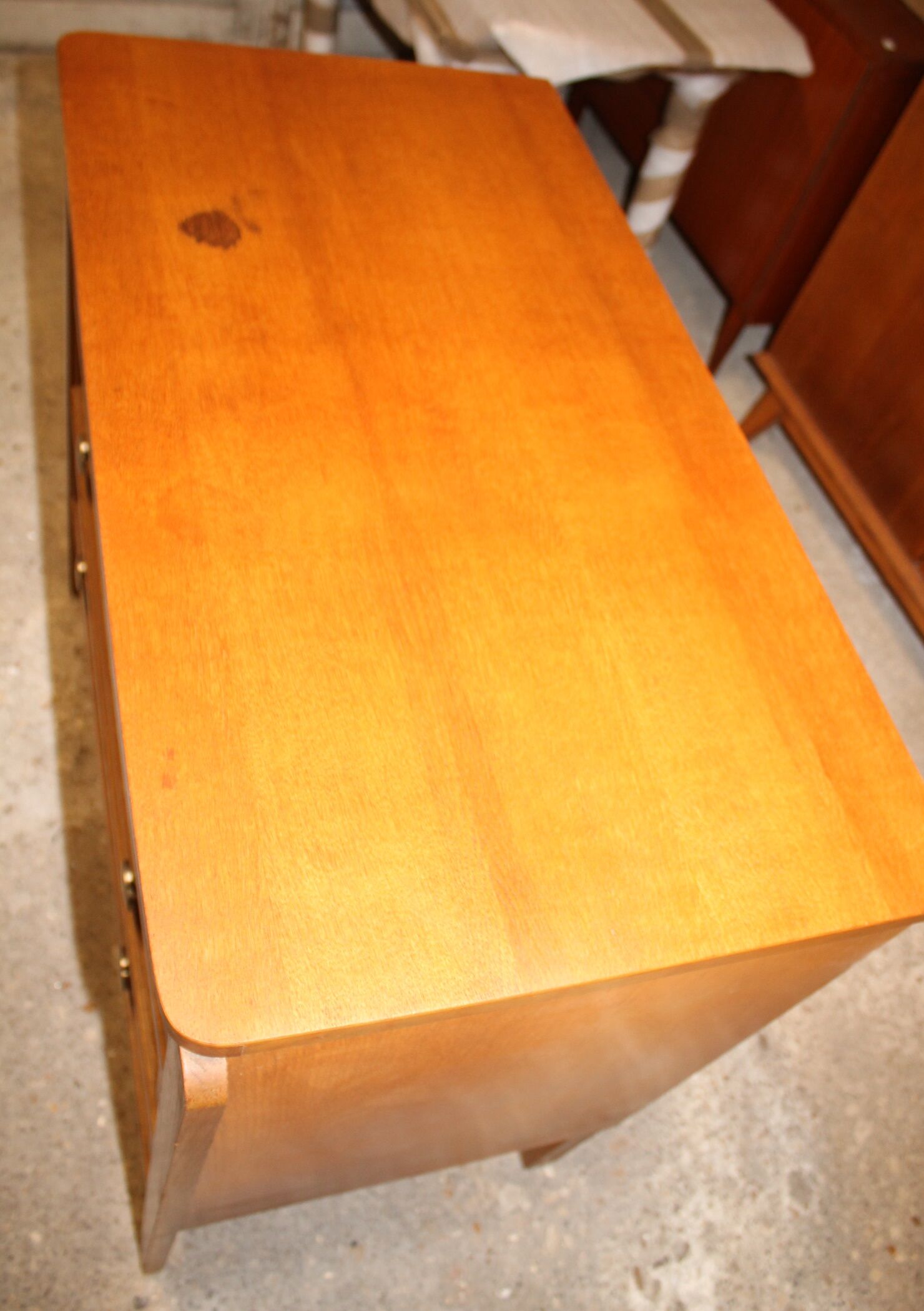 Vintage wicker chest of drawers