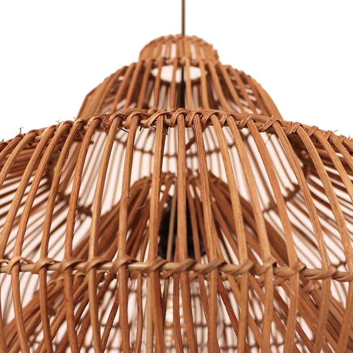 Rattan pendant light