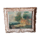Tableau scène champêtre, style XVIIIème