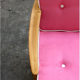 Fauteuil scandinave vintage rose
